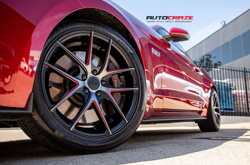 FORD MUSTANG TARGA BLACK MACHINED FACE
